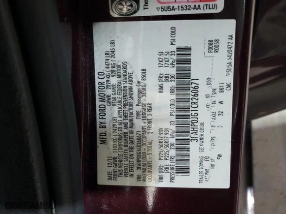 2012 Ford Fusion SEL with VIN 3FAHP0JG1CR260671, listed as a Copart auction lot 50384165 with 277,089 mi miles and Clean Title. Bid and sale history available at carsss.com. Image 12.