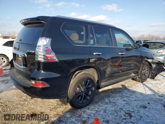 2023 Lexus GX with VIN JTJAM7BX2P5370792, listed as a Copart auction lot 88740935 with 10,725 mi miles and Salvage Title. Bid and sale history available at carsss.com. Image 3.