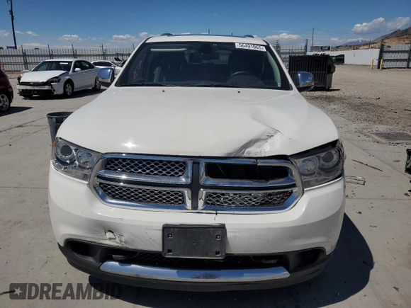 2012 Dodge Durango Citadel with VIN 1C4SDJET7CC309313, listed as a Copart auction lot 56491065 with 154,116 mi miles and Salvage title. Bid and sale history available at DreamBid. Image 5.