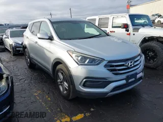 2018 Hyundai Santa Fe Sport 2.4L with VIN 5XYZT3LB6JG558105, listed as a IAAI auction lot 41533200 with 108,843 mi miles. Bid and sale history available at carsss.com. Image 1.