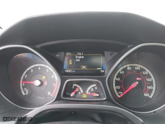 2015 Ford Focus ST with VIN 1FADP3L93FL321830, listed as a IAAI auction lot 41835529 with 106,901 mi miles. Bid and sale history available at carsss.com. Image 7.
