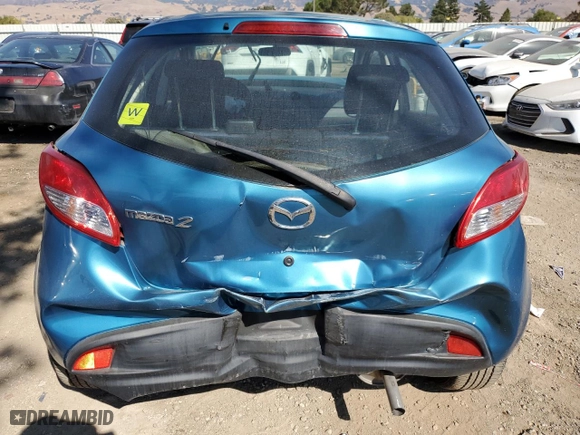 2012 Mazda Mazda2 Sport with VIN JM1DE1KZ0C0150392, listed as a Copart auction lot 73841344 with 12,812 mi miles and Salvage Title. Bid and sale history available at carsss.com. Image 6.