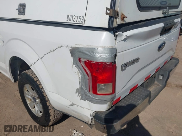 2017 Ford F-150 XL with VIN 1FTEX1E82HFA67391, listed as a IAAI auction lot 41783532 with 195,258 mi miles. Bid and sale history available at carsss.com. Image 17.