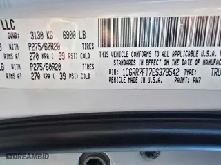 2014 Ram 1500 Express with VIN 1C6RR7FT7ES379542, listed as a Copart auction lot 54603485 with 100,237 mi miles and Salvage Title. Bid and sale history available at carsss.com. Image 10.
