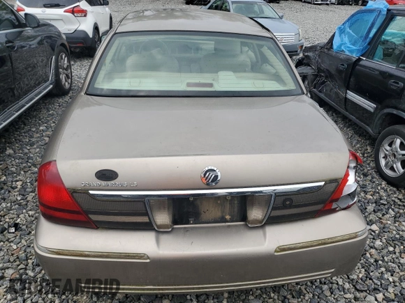 2006 Mercury Grand Marquis LS Premium with VIN 2MEFM75V66X640394, listed as a Copart auction lot 51102925 with 102,415 mi miles and Salvage Title. Bid and sale history available at DreamBid. Image 6.
