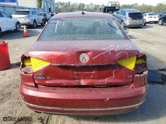 2017 Volkswagen Passat 1.8T SE w/Technology with VIN 1VWGT7A37HC067726, listed as a Copart auction lot 46595185 with NaN miles and Salvage Title. Bid and sale history available at carsss.com. Image 6.