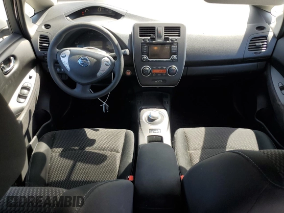 2017 Nissan LEAF S with VIN 1N4BZ0CP7HC307639, listed as a Copart auction lot 54362825 with 57,735 mi miles and Salvage Title. Bid and sale history available at carsss.com. Image 8.