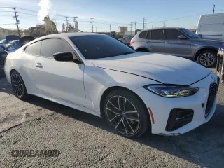 2021 BMW 4 Series 430i with VIN WBA53AP05MCG20694, listed as a Copart auction lot 85228344 with 25,979 mi miles and Salvage Title. Bid and sale history available at DreamBid. Image 4.