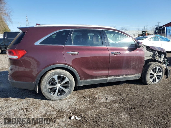 2018 Kia Sorento EX with VIN 5XYPHDA54JG345505, listed as a Copart auction lot 49640365 with 231,123 mi miles and Salvage Title. Bid and sale history available at carsss.com. Image 3.