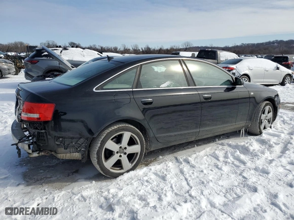 2008 Audi A6 with VIN WAUDH74F68N132290, listed as a Copart auction lot 45107065 with 0 mi miles and Salvage Title. Bid and sale history available at carsss.com. Image 3.