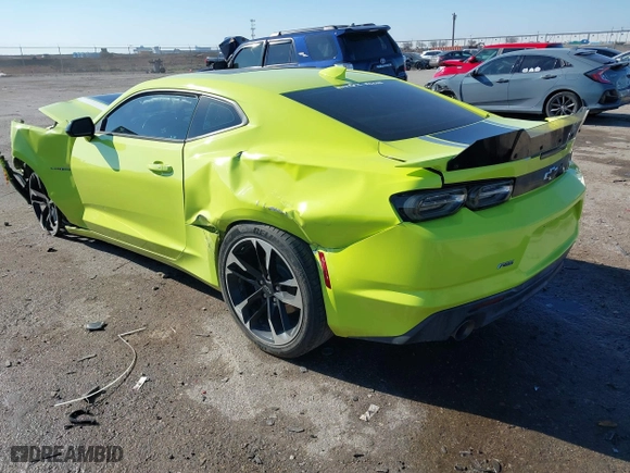2021 Chevrolet Camaro 2LT with VIN 1G1FD1RS1M0127122, listed as a IAAI auction lot 41239964 with 47,216 mi miles. Bid and sale history available at carsss.com. Image 3.