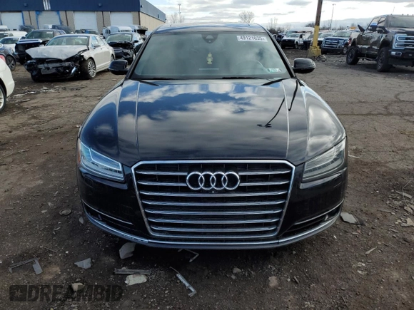 2015 Audi A8 L 4.0T with VIN WAU32AFD3FN036507, listed as a Copart auction lot 49121635 with 77,257 mi miles and Salvage Title. Bid and sale history available at carsss.com. Image 5.