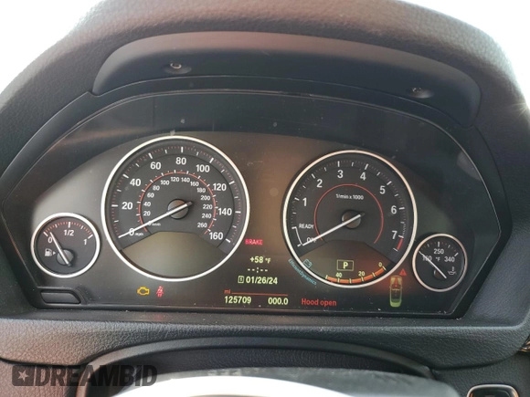 2014 BMW 4 Series 428i with VIN WBA3V7C58EJ873038, listed as a Copart auction lot 84674414 with 125,709 mi miles and Clean title. Bid and sale history available at DreamBid. Image 9.