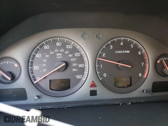 2003 Volvo S60 with VIN YV1RH59HX32256817, listed as a Copart auction lot 74256944 with 148,143 mi miles and Salvage Title. Bid and sale history available at carsss.com. Image 9.