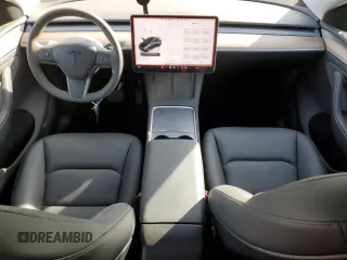2024 Tesla Model Y Long Range with VIN 7SAYGDEE4RA281227, listed as a Copart auction lot 48356305 with 16,839 mi miles and Salvage Title. Bid and sale history available at DreamBid. Image 8.