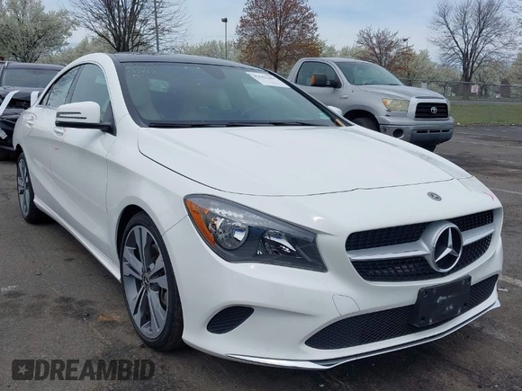2019 Mercedes-Benz CLA 250 with VIN WDDSJ4GB0KN737957, listed as a IAAI auction lot 41961284 with 21,257 mi miles and . Bid and sale history available at DreamBid. Image 1.