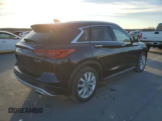 2019 Infiniti QX50 Pure with VIN 3PCAJ5M30KF111736, listed as a Copart auction lot 42020125 with 34,320 mi miles and Clean title. Bid and sale history available at DreamBid. Image 3.