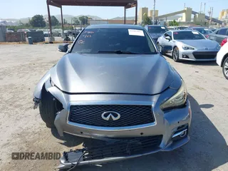2014 Infiniti Q50 Premium with VIN JN1BV7AP5EM672766, listed as a IAAI auction lot 42107952 with 66,929 mi miles. Bid and sale history available at carsss.com. Image 12.
