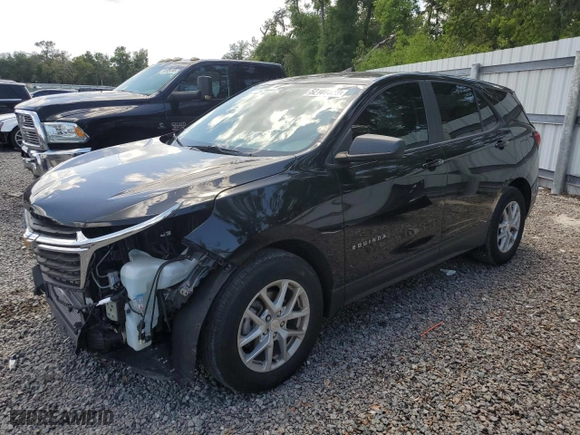 2024 Chevrolet Equinox LS with VIN 3GNAXHEG9RL131262, listed as a Copart auction lot 52107575 with 16,721 mi miles and Non Repairable. Bid and sale history available at carsss.com. Image 1.