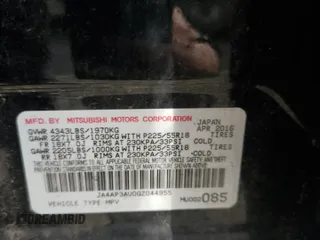 2016 Mitsubishi Outlander ES с VIN JA4AP3AU0GZ044955, выставлен на аукционе Copart как лот 54215045 с пробегом 123 220 миль миль и Списание • Salvage title. История ставок и продаж доступна на DreamBid. Изображение 13.