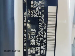 2020 Volvo V60 z VIN YV4102WK4L1031160, wystawiony jako Copart lot #64443443 z przebiegiem 41 648 mil mil oraz . Historia ofert i sprzedaży dostępna na DreamBid. Obrazek 14.