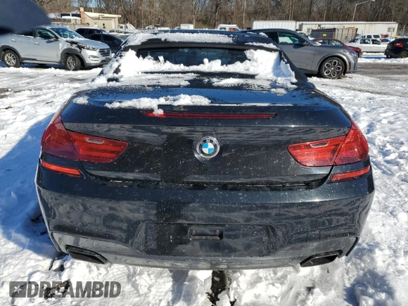 2017 BMW 6 Series 650i with VIN WBA6F5C50HD996804, listed as a Copart auction lot 41377645 with 0 mi miles and Salvage Title. Bid and sale history available at carsss.com. Image 6.