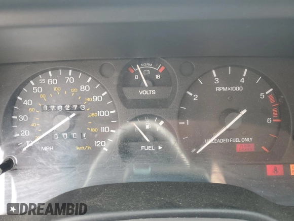 1993 Ford Thunderbird z VIN 1FAPP624XPH165181, wystawiony jako Copart lot #56587485 z przebiegiem 78 273 mil mil oraz Szkoda całkowita • Salvage title. Historia ofert i sprzedaży dostępna na DreamBid. Obrazek 9.