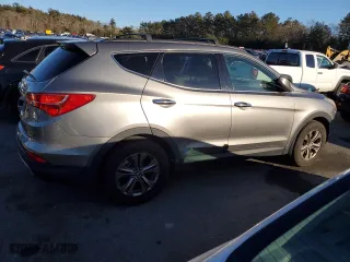 2013 Hyundai Santa Fe Sport with VIN 5XYZUDLB2DG020962, listed as a Copart auction lot 46402215 with 185,213 mi miles and Salvage Title. Bid and sale history available at carsss.com. Image 3.