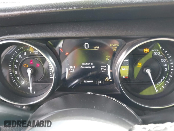 2021 Jeep Wrangler Unlimited Sahara with VIN 1C4JJXP64MW720263, listed as a IAAI auction lot 41514302 with 73,300 mi miles and . Bid and sale history available at DreamBid. Image 7.