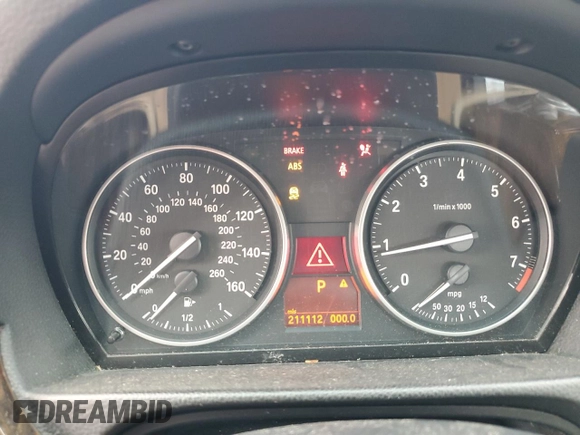 2007 BMW 3 Series 328i with VIN WBAVS13537FX15839, listed as a Copart auction lot 66952054 with 211,112 mi miles and Salvage Title. Bid and sale history available at carsss.com. Image 9.