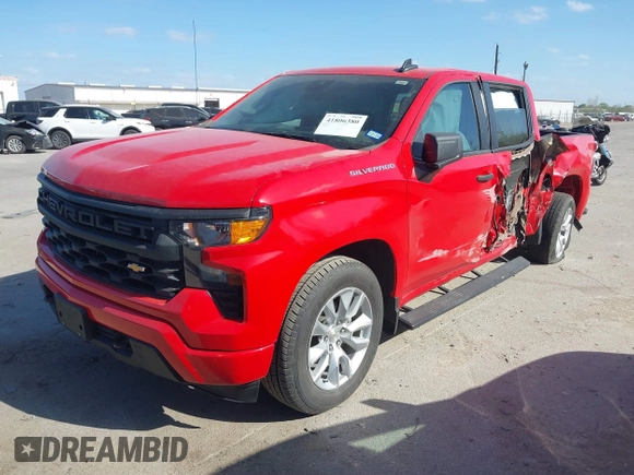 2024 Chevrolet Silverado 1500 Custom with VIN 1GCPABEK5RZ150356, listed as a IAAI auction lot 41806380 with 32,183 mi miles and . Bid and sale history available at DreamBid. Image 17.
