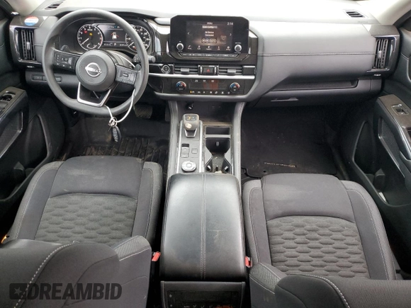 2022 Nissan Pathfinder S with VIN 5N1DR3AC3NC224298, listed as a Copart auction lot 82920974 with 37,515 mi miles and Salvage title. Bid and sale history available at DreamBid. Image 8.