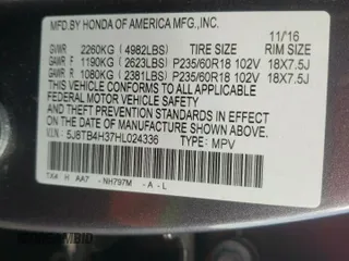 2017 Acura RDX with VIN 5J8TB4H37HL024336, listed as a Copart auction lot 50555715 with 69,009 mi miles and Salvage Title. Bid and sale history available at carsss.com. Image 13.