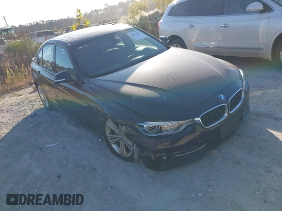 2016 BMW 3 Series 328i xDrive with VIN WBA8E3G5XGNT80417, listed as a IAAI auction lot 40746432 with 97,360 mi miles. Bid and sale history available at carsss.com. Image 1.
