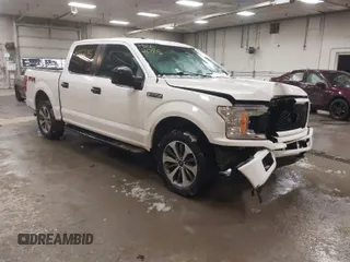 2019 Ford F-150 XL with VIN 1FTEW1EP9KFC21919, listed as a IAAI auction lot 41662085 with 80,856 mi miles. Bid and sale history available at carsss.com. Image 1.