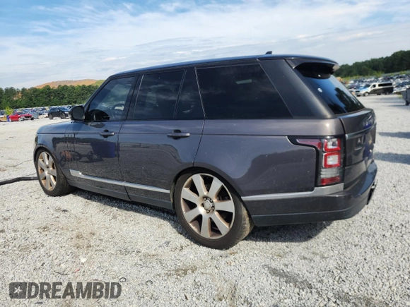 2016 Land Rover Range Rover Supercharged with VIN SALGS2EF5GA251806, listed as a Copart auction lot 63232155 with 129,600 mi miles and Clean title. Bid and sale history available at DreamBid. Image 2.