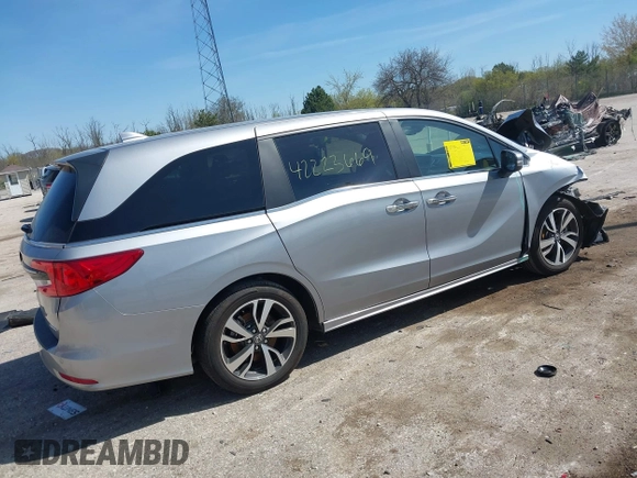 2024 Honda Odyssey Touring с VIN 5FNRL6H88RB046282, выставлен на аукционе IAAI как лот 42223669 с пробегом Не указан миль и . История ставок и продаж доступна на DreamBid. Изображение 4.