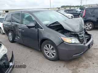 2015 Honda Odyssey EX-L z VIN 5FNRL5H62FB091349, wystawiony jako IAAI lot #42127322 z przebiegiem 113 313 mil mil oraz . Historia ofert i sprzedaży dostępna na DreamBid. Obrazek 1.