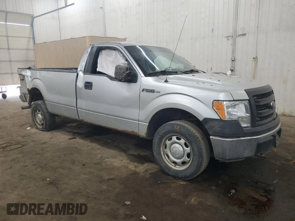 2013 Ford F-150 XL with VIN 1FTNF1EF1DKF15607, listed as a Copart auction lot 82868284 with 206,015 mi miles and Salvage title. Bid and sale history available at DreamBid. Image 4.
