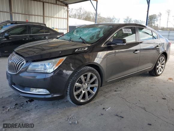 2014 Buick LaCrosse Premium I with VIN 1G4GD5G31EF160629, listed as a Copart auction lot 45976635 with 198,791 mi miles and Salvage Title. Bid and sale history available at carsss.com. Image 1.