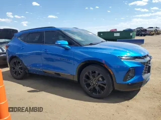 2020 Chevrolet Blazer RS with VIN 3GNKBKRS8LS618738, listed as a Copart auction lot 60316955 with 24,778 mi miles and Salvage title. Bid and sale history available at DreamBid. Image 4.
