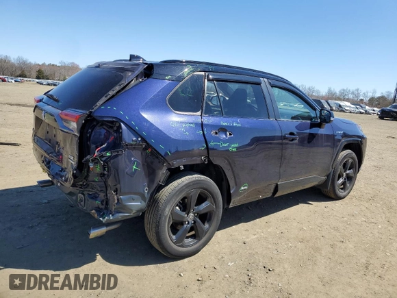 2021 Toyota RAV4 Hybrid XSE with VIN 4T3E6RFV0MU029754, listed as a Copart auction lot 50006155 with 29,234 mi miles and Salvage Title. Bid and sale history available at carsss.com. Image 3.