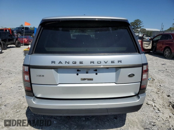 2015 Land Rover Range Rover HSE with VIN SALGS2VFXFA225880, listed as a Copart auction lot 52421555 with Not provided miles and Clean title. Bid and sale history available at DreamBid. Image 6.