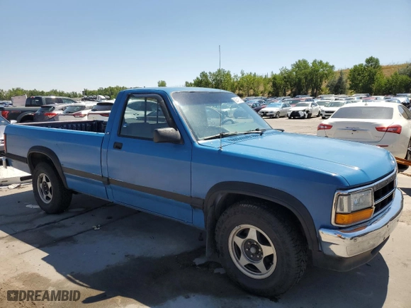 1992 Dodge Dakota "S" with VIN 1B7GL26X8NS523574, listed as a Copart auction lot 65041534 with 122,376 mi miles and Clean Title. Bid and sale history available at carsss.com. Image 4.