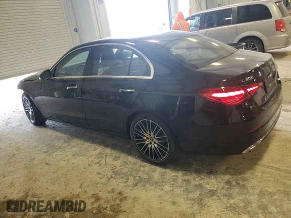 2022 Mercedes-Benz C 300 with VIN W1KAF4HB2NR042016, listed as a Copart auction lot 42020785 with 24,522 mi miles and Salvage Title. Bid and sale history available at DreamBid. Image 2.