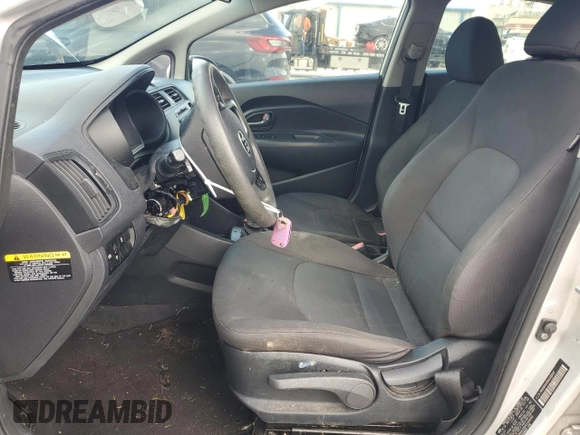 2013 Kia Rio LX with VIN KNADM4A39D6240640, listed as a Copart auction lot 71702734 with Not Provided miles and Salvage Title. Bid and sale history available at carsss.com. Image 7.