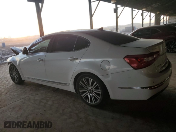 2016 Kia Cadenza Premium with VIN KNALN4D77G5207881, listed as a Copart auction lot 69082114 with 167,870 mi miles and Salvage Title. Bid and sale history available at carsss.com. Image 2.