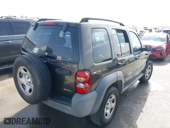 2005 Jeep Liberty Sport with VIN 1J4GK48K05W505248, listed as a IAAI auction lot 41753671 with 172,315 mi miles and . Bid and sale history available at DreamBid. Image 4.
