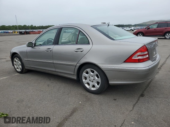2006 Mercedes-Benz C 280 Luxury with VIN WDBRF92H46F774155, listed as a Copart auction lot 59687985 with 56,007 mi miles and Salvage title. Bid and sale history available at DreamBid. Image 2.