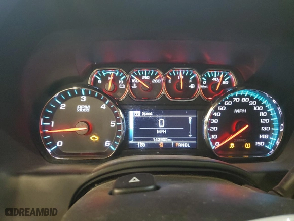 2019 Chevrolet Tahoe Commercial with VIN 1GNSKDKC2KR338314, listed as a Copart auction lot 86199624 with 143,905 mi miles and Clean Title. Bid and sale history available at carsss.com. Image 9.